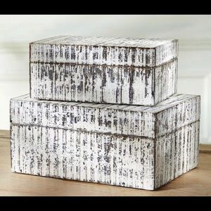 NEW Wooden Nesting/Storage Boxes (set of 2)